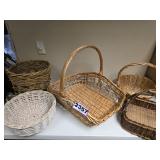 Collection of Assorted Woven Baskets