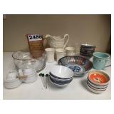 Assorted Ceramic and Glass Tableware