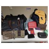 Lot of Handbags, Wallets, Backpack, and More