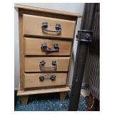 4-Drawer Chest with Floor Lamp