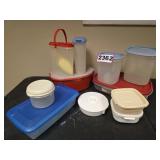 Lot of Plastic Food Storage Containers