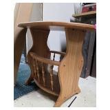 Wooden Oval End Table