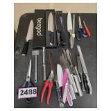 Assorted Kitchen Knife and Utensil Collection