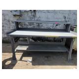 Heavy-Duty Metal Workbench