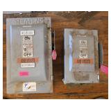 Two Siemens Heavy Duty Safety Switches