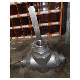 Stainless Steel 3-Way Tri-Clamp Ball Valve