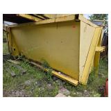 Heavy-Duty Yellow Metal Waste Bin