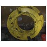 (2) Heavy Duty Yellow Industrial Circular Bases