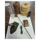WW1 French brass matchbox holder, more