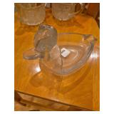 1940s Duck Ashtray - Duncan and Miller Glass