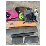 drain extension, screen, solar shower bags, misc