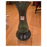 Italian Empoli optic art glass vase