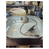 Electric skillet, measuring bowl, etc.