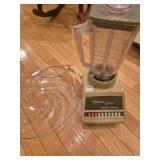 Green Osterizer Blender & Heisey Orchid tray