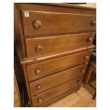 Vintage solid maple dresser