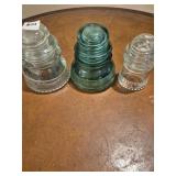Vintage glass insulators