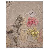 Cat pin, earrings, & bike pins