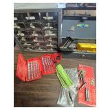 Drill bits, organizer, metal box