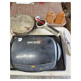 Mixed lot- fish basket, bells