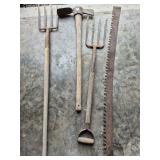 Vintage yard tools