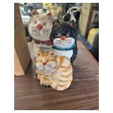 Cat cookie jar, & terracotta cooler