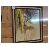 Vintage European oil painting