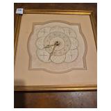 Vintage cross-stitch clock