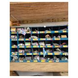 Metal bolt bin organizer & contents