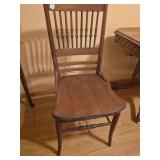Antique pressback chair