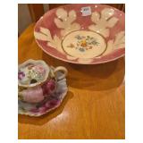 1920s John J Gola Bowl, Hand painted Nippon
