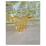 Teleflora art glass vase