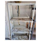 White metal shelf