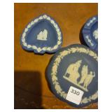 Wedgewood blue Jasperware pieces