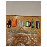 dichroic glass pendants