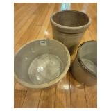Vintage stoneware crocks