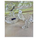 Waterford crystal figurings and bottle