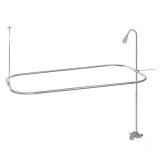 $138 2-Handle Claw Foot Freestanding Tub Faucet...