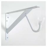 $10 8 in. x 12.4 in. x 1.05 in. White Steel...