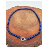 Artisan Southwestern Blue Lapis Bead Necklace