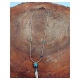 Native Liquid Silver Beaded Necklace