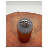 Native Sterling Black Onyx Inlay Band Ring