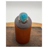 Southwestern Sterling Turquoise Ring