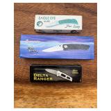 3 New in Box Frost Pocket Knives