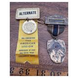 Lot of 2 American Legion Antique medals
