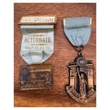 Lot of 2 American Legion Antique medals