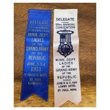 Antique GAR Grand Army Republic Ribbons