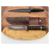2 Fixed Blade Knives