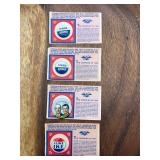 Lot of 4 Election Buttons (reproductions)
