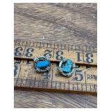 Silver Turquoise Southwestern Earrings