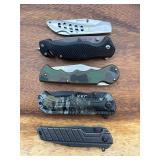 Lot of 5 Folding Pocketknives